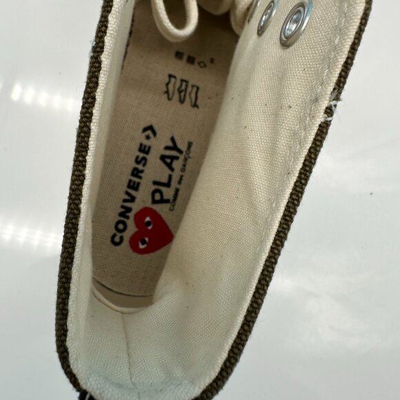 Comme Des Garcons PLAY x Converse Unisex Taylor High Top Sneakers, Size 8M/10W - Picture 12 of 15